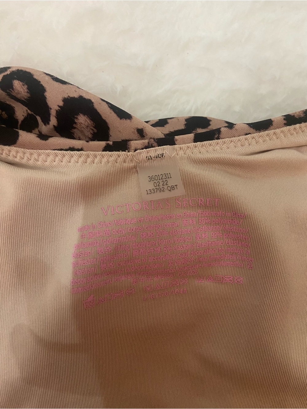 Victoria's Secret Leopard Print One Shoulder One-Piece Swimsuit 39331 - Picture 7 of 10